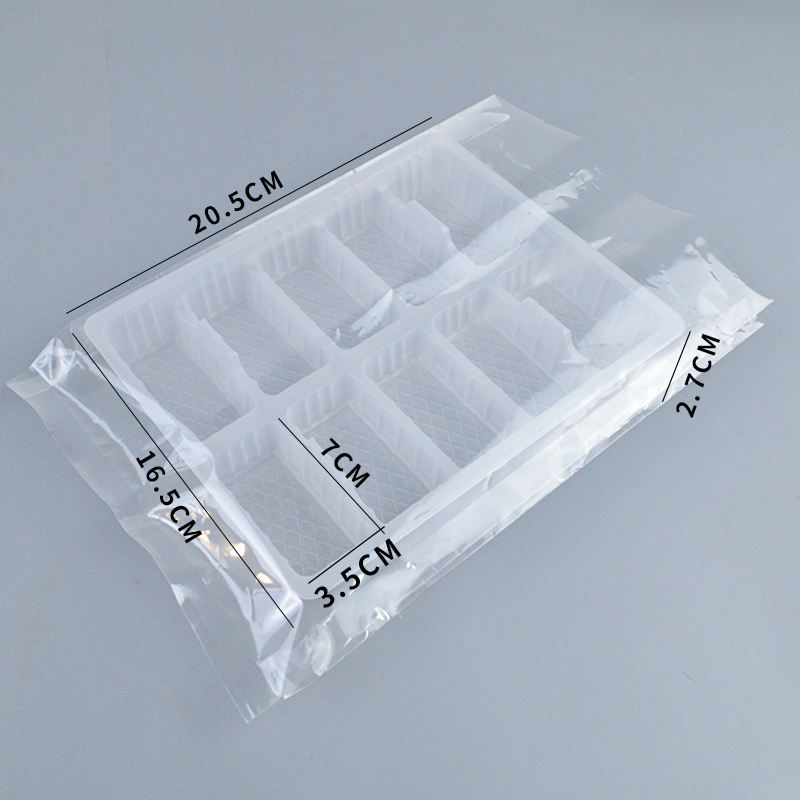 ถาด 10 ช่อง พร้อมถุงพลาสติกซีล