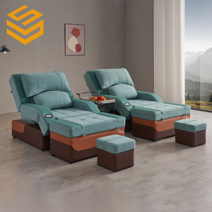 Multi-Function <b>Reclining</b> Stainless Steel Chair with Modern Design for Nail Salon Hotel Living Room Use - Product Image 1