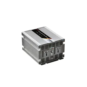 UPS 12V 24V 48V Dc için Ac 110v 220v 1000W modifiye sinüs dalga güç şarjlı Inverter