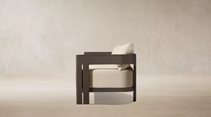 Sofá de exterior moderno con estructura de aluminio T6 con recubrimiento en polvo para todo tipo de clima, con silueta de trípode, para patio o terraza, ideal para villas de lujo. - Product Image 3