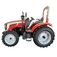 Tracteur agricole certifié CE ISO, 100 CV, 4 roues motrices, moteur YTO, embrayage à double étage, boîte de vitesses 12+12, pompe à engrenages