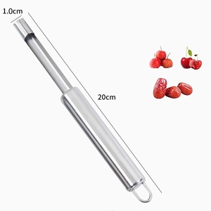 NY-RAP01 Accessoire de cuisine <span class=keywords><strong>Extracteur</strong></span> de noyaux de fruits en acier pour pommes, poires, cerises, jujubes, dattes rouges et légumes - Product Image 2