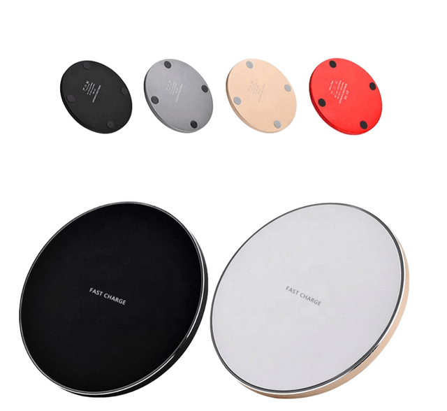 Wholesale 15W LED Eco-Friendly Ultra Slim Wireless Charger with Type-C Port and 1A Output for Mobile Phones