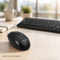Ensemble clavier et souris sans fil 2,4 G, 104 touches, piles AA, résistant aux éclaboussures, disposition espagnole, en stock pour la vente en gros