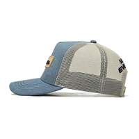 Casquette Trucker 5 Panneaux Haute Qualité Personnalisée avec Logo en Cuir et Double Bande – Style Ajusté Populaire pour l'Été