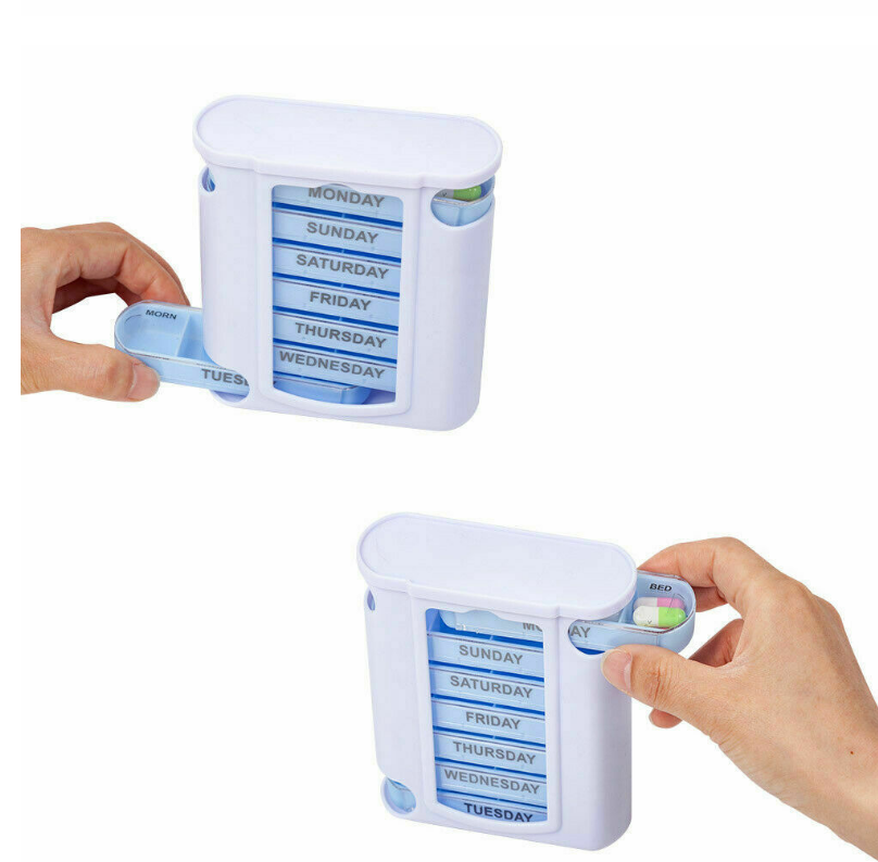 7 Дней Пластиковые Еженедельные Таблетки коробка, контейнер для таблеток, витамин коробка с делитель таблеток