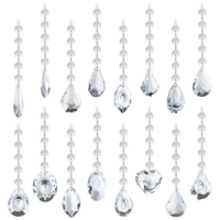 Zhubi perle de verre en forme de poire en forme de goutte d'eau, lampe d'éclairage en cristal, perles suspendues pour la fabrication de bijoux, goutte de pluie, attrape-soleil, lustres