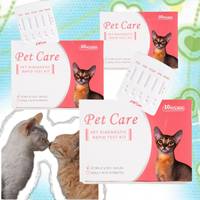 Test rapide de sang pour animaux de compagnie de vente chaude tapant le kit de test de groupe sanguin de chat félin pour le diagnostic d'utilisation vétérinaire