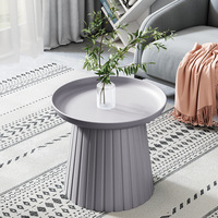 Mini table d'appoint nordique moderne Petite table basse pour salle à manger Meubles de ménage en plastique de type champignon pour salon balcon