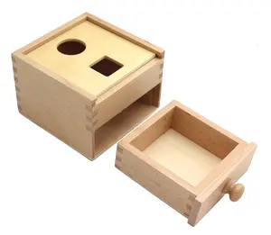 ausbildungs-spielzeug geometrie-sortierbox kinder montessori-blöcke mehrere formen blöcke mit box