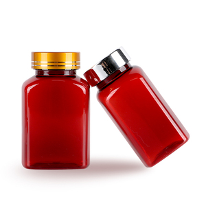 Customized Capsule Bottle Pharmaceutical Packaging PET <b>Plastic</b> 150ml Capsule <b>Square</b> <b>Container</b> For Health Products With Screw Cap - Product Image 2