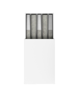 Caja de Cigarrillos Negra con Logotipo Personalizado, Caja de Tubo con Cajón, Embalaje a Prueba de Niños con Cerillas - Product Image 1