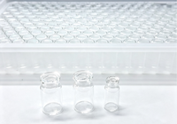 Flacon en verre transparent stérile vide, type USP 1, en borosilicate, pré-stérilisé, flacons tubulaires pour injection pharmaceutique, poudre lyophilisée