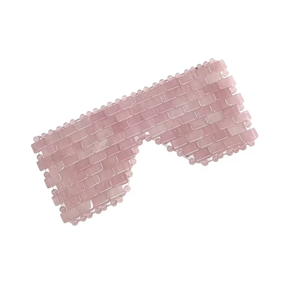 Masque rafraîchissant en quartz rose naturel, masseur pour les yeux - Product Image 5