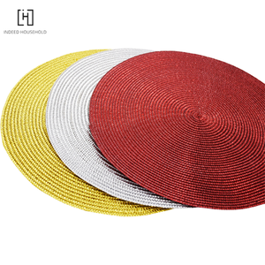 Manteles Individuales tejidos a mano para mesa de comedor, manteles individuales de algodón hechos a mano con aislamiento redondo, venta al por mayor - Product Image 4