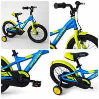 Vélo pour enfants avec cadre en aluminium de 16 pouces, système de freinage double, certificat CPC, vélo pour enfants de 4 à 8 ans, vente en gros