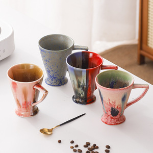 Taza de Té con Esmalte Cambiante, Estilo Retro, de Cerámica, para Hogar u Oficina - Product Image 1