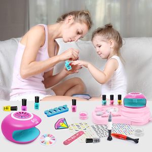 EPT gadis seni kuku Salon <span class=keywords><strong>Set</strong></span> dengan mesin pengering kuku cat kuku Makeup manikur Kit mainan untuk anak-anak - Product Image 6