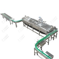 LWT Ligne de production automatique de canettes carrées de thon Remplissage manuel Épuisement Vidange Ajout de sauce Étanchéité Nettoyage Pompe à noyau