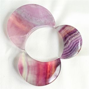 งานแกะสลักคริสตัลควอตซ์ฟลูออไรต์สีรุ้งธรรมชาติสไตล์วินเทจ ราคาโรงงาน ของตกแต่งรูปพระจันทร์และของขวัญ - Product Image 3