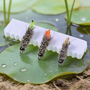 Amo da Pesca a Mosca in Acciaio ad Alto Tenore di Carbonio, Esche Artificiali Dure per Caddis, Jig, Ninfa, Mosche da Pesca Bioniche a Forma di Insetto - Product Image 3