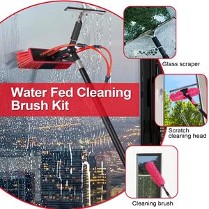 Meilleures ventes Brosse de <span class=keywords><strong>nettoyage</strong></span> de panneaux solaires alimentée par l'eau avec perche télescopique en aluminium de 3,6 m Équipement de <span class=keywords><strong>nettoyage</strong></span> de fenêtres Services personnalisés - Product Image 4