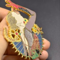 Broches en métal émaillé personnalisées, plaqué or, pour événements thématiques et objets de collection pour fans