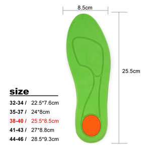 Plantillas correctoras ortopédicas con soporte de arco verde personalizadas <span class=keywords><strong>para</strong></span> hombres y mujeres - Product Image 6