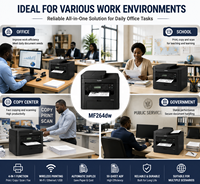 Imprimante multifonction laser sans fil A4 reconditionnée MF264DW avec fonctions de copie, numérisation et réseau pour bureau
