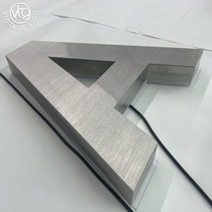 Letras <span class=keywords><strong>de</strong></span> Canal Retroiluminadas Cromadas para Rótulos <span class=keywords><strong>de</strong></span> Tiendas, Letreros Comerciales Personalizados con Retroiluminación a Precios <span class=keywords><strong>de</strong></span> Fábrica - Product Image 5