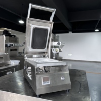 Scellant manuel de plateau en acier inoxydable de coupe de cercle de DS-2 Conception ergonomique pour une utilisation facile 304 pour récipient alimentaire