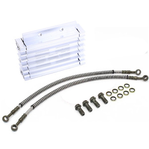 ชุดออยคูลเลอร์ Zuqing สำหรับรถมอเตอร์ไซค์ Monkey 110-150 ซีซี สำหรับขับขี่ออฟโรด ทำจากอะลูมิเนียม CNC พร้อมท่อและน็อต - Product Image 5