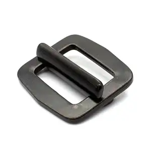 Custom 38mm Inner Width Metal Adjuster Release Tri Glide Buckle For Safety Belts