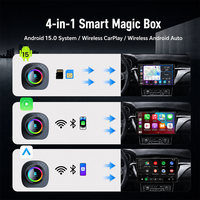 PlayAiBox Android 15 Système CarPlay Ai Box Qualcomm 6115 Mirrolink & Écran Partagé 8+128 Go Prise en Charge du Téléchargement d'Applications pour Voitures OEM avec CarPlay