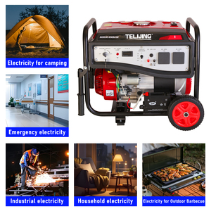 High Output Portable <b>Generator</b> Set TJ7000-C 7000 6.0kva 6500w Auto Start 4-Stroke 120V/230V 420cc <b>Gasoline</b> for Home Use TJ7000-C - Product Image 2