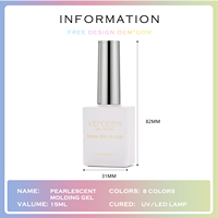 Vendeeni Vente en Gros OEM/ODM Vernis à Ongles Gel UV Texture Nacrée Effet Perle Ongles French Manucure Faux Ongles Acryliques
