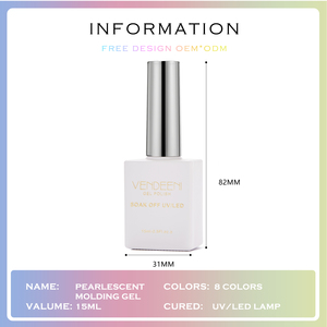 Vendeeni Venta al por Mayor OEM/ODM Esmalte de <span class=keywords><strong>Uñas</strong></span> de Gel UV con Textura Nacarada <span class=keywords><strong>para</strong></span> Manicura Francesa de Perlas <span class=keywords><strong>Uñas</strong></span> Acrílicas Adhesivas - Product Image 3