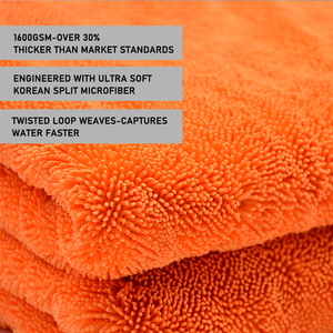 ผู้จัดจำหน่ายผ้าเช็ดรถเกรดมืออาชีพ ผ้าไมโครไฟเบอร์หนาพิเศษ ขอบเย็บสองด้าน ไม่เป็นขุย ไม่เกิดรอยหมุน สำหรับงานดีเทลลิ่งรถยนต์ - Product Image 2