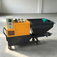 Pulvérisateur de mortier à ciment portable à poussée manuelle avec mobilité flexible pour les applications de construction de fermes et de maisons