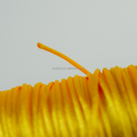 Stock 1.5mm noeud chinois tressé coréen corde de soie satin macramé cordon pour la fabrication de bijoux
