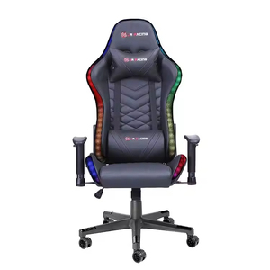<span class=keywords><strong>Silla</strong></span> <span class=keywords><strong>Gamer</strong></span> Moderna de Lujo con <span class=keywords><strong>Luces</strong></span> LED RGB, Función de Masaje, Cuero PU, Elevación de Gas de 3 Etapas, Reposabrazos Ajustables para un Juego Cómodo - Product Image 5