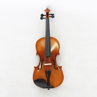 Violon 4/4 pour étudiant, fait main, finition laquée, avec cordier en plastique et corps en contreplaqué, vente en gros