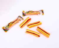 Bonbons gélifiés personnalisés Candy Party 3 en 1 aux saveurs de fruits variés, en forme de frites, hot-dogs, œufs et crème glacée