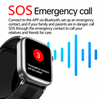 Montre connectée intelligente 530 mAh longue durée avec pompe à air, airbag, mesure de la pression artérielle, ECG, PPG, SpO2, température corporelle, NFC, SOS, appels BLE, montre de santé intelligente