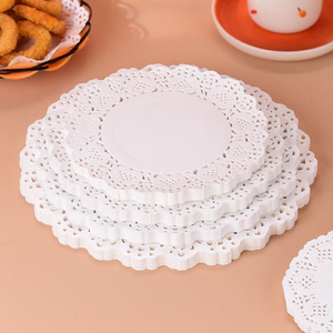 100pcs Trắng Vòng ren Coaster placemat giấy ren bánh mat doilies món quà cưới đóng gói cho sinh nhật Giáng sinh bảng DIY trang trí nội thất - Product Image 2