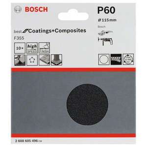 BOSCH - 2608605499 F355 Jeu de feuilles abrasives-EAN 3165140163194 ABRASIFS ABRASIVE PAPERS - Product Image 2