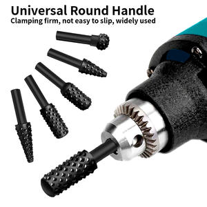 Ensemble <span class=keywords><strong>de</strong></span> 5 limes rotatives irrégulières en bois pour le travail du bois, lames <span class=keywords><strong>de</strong></span> sculpture sur bois, limes <span class=keywords><strong>de</strong></span> travail du bois, têtes <span class=keywords><strong>de</strong></span> meulage, embossage - Product Image 3