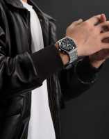 Montre chronographe à quartz NAVIFORCE 8051S pour homme, bracelet en acier de luxe, affichage lumineux de la date, montre de poignet pour affaires