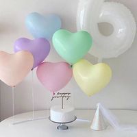 Support de table flottant en forme de cœur pour ballons, idéal pour les fêtes d'anniversaire d'enfants et de bébés, et comme accessoire de décoration photo