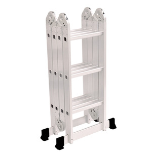 Top bán tùy chỉnh chiều dài 4x3/4x4step nhôm gấp đa năng Thang hiện đại EN131 Telescopic bước cho kho sử dụng - Product Image 2